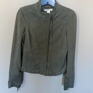 Peyton Jensen green zip up jacket